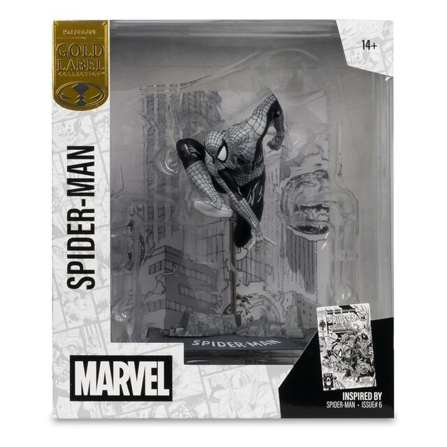 Marvel Collection PVC Statue 1/10 Spider-Man Line Art (Spider-Man #6) Gold Label
