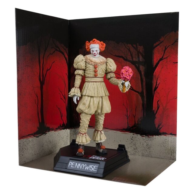 Movie Maniacs PVC Statue It: Welcome to Derry Pennywise (Flashback) (Gold Label) 16cm