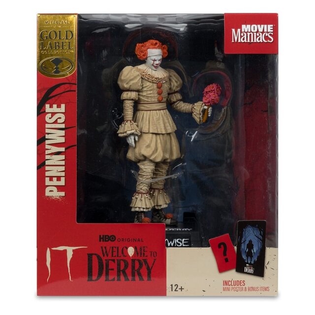 Movie Maniacs PVC Statue It: Welcome to Derry Pennywise (Flashback) (Gold Label) 16cm