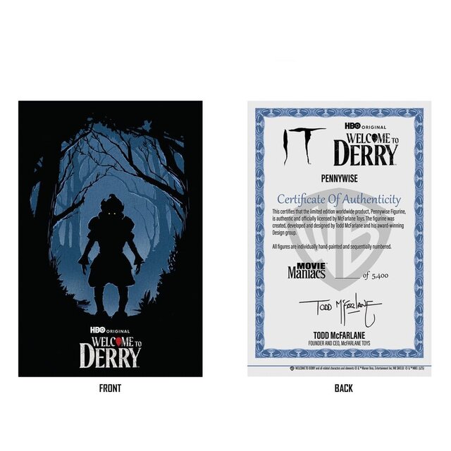 Movie Maniacs PVC Statue It: Welcome to Derry Pennywise (Flashback) (Gold Label) 16cm