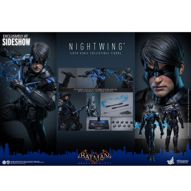 Batman Arkham Knight Videogame Masterpiece Nightwing Action Figure 30cm