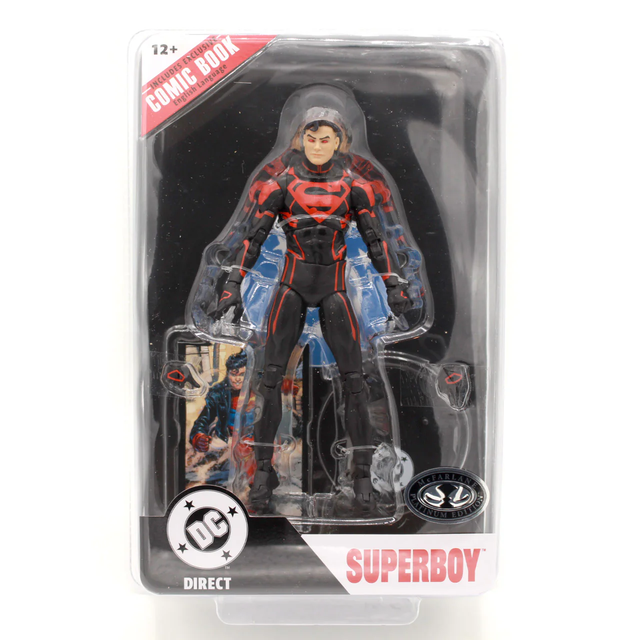 DC Direct Page Punchers Superboy (Platinum) Action Figure 18cm