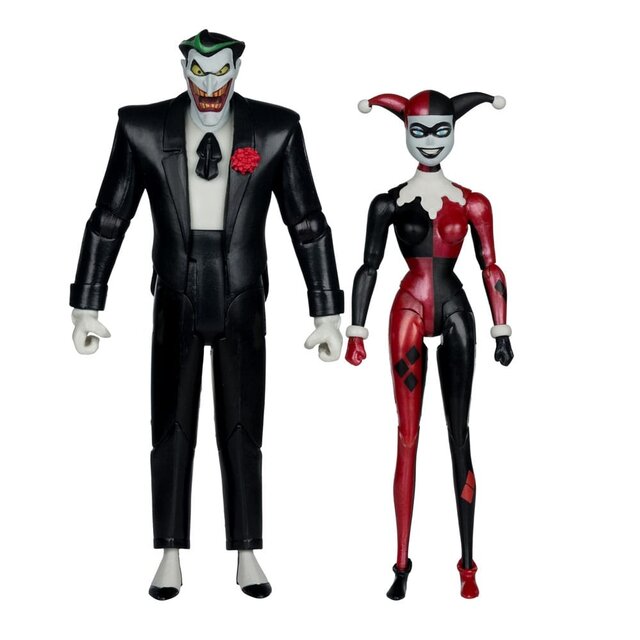 DC Direct Batman: The Animated Series Harley Quinn & The Joker (Mad Love) (Gold Label) 15cm