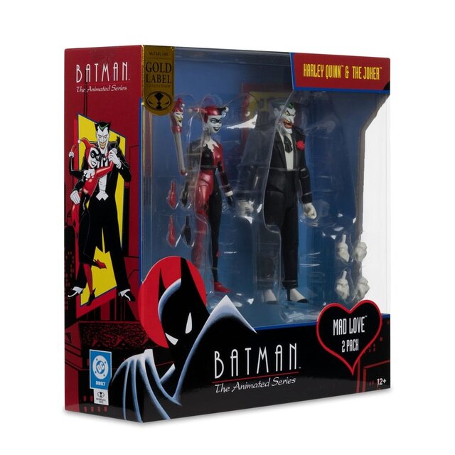 DC Direct Batman: The Animated Series Harley Quinn & The Joker (Mad Love) (Gold Label) 15cm