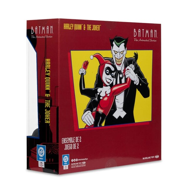 DC Direct Batman: The Animated Series Harley Quinn & The Joker (Mad Love) (Gold Label) 15cm