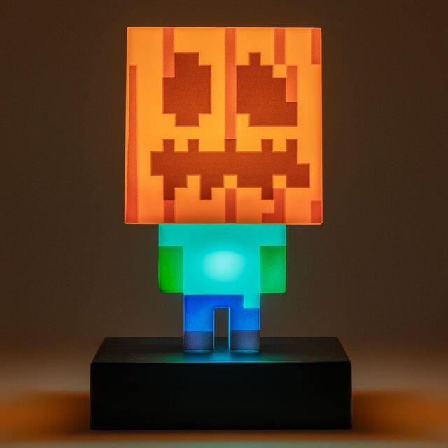 Minecraft Icons Light Zombie Jack O Lantern 12cm