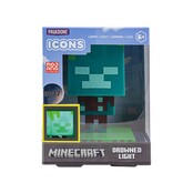 Minecraft Icons Light Drowned Zombie 10cm