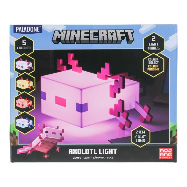 Minecraft Axolotl Light 21cm