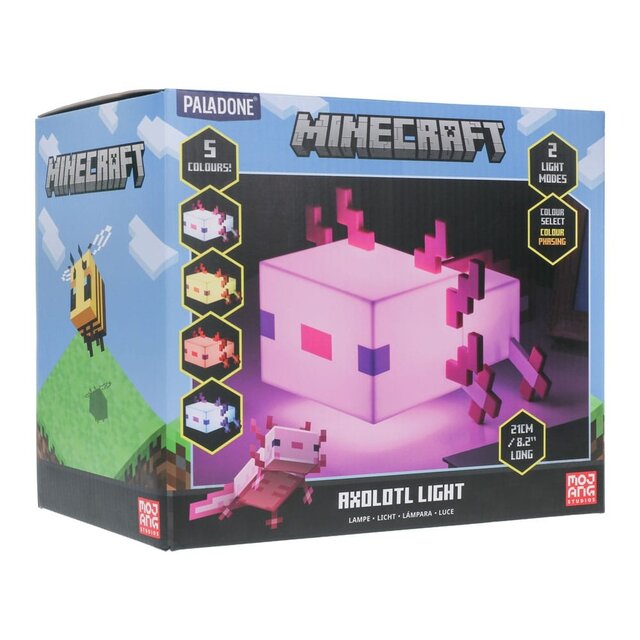 Minecraft Axolotl Light 21cm