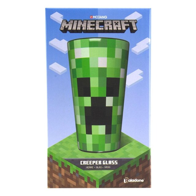 Minecraft Pint Glass Creeper