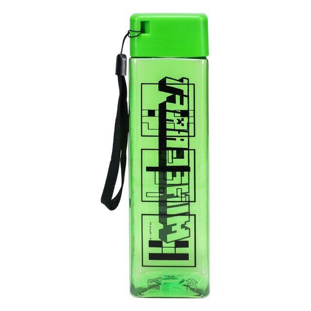 Minecraft Water Bottle Square Shaped 500ml