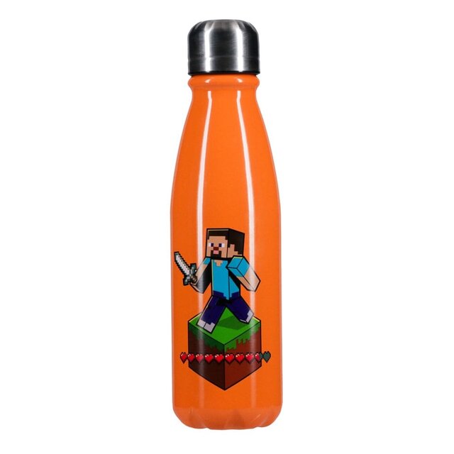 Minecraft Aluminium Water Bottle 600ml