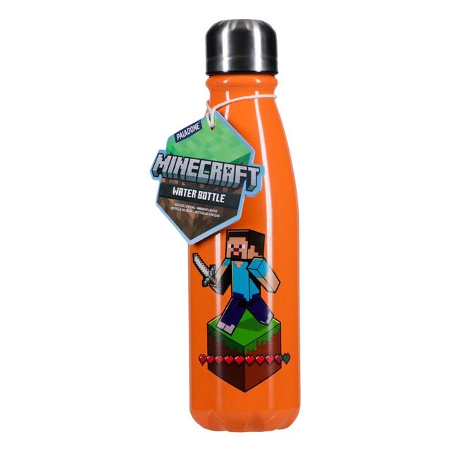 Minecraft Aluminium Water Bottle 600ml
