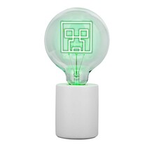 Minecraft Neon LED Bulb Creeper