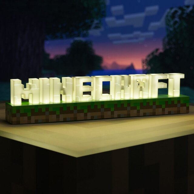 Minecraft Logo Light 41cm