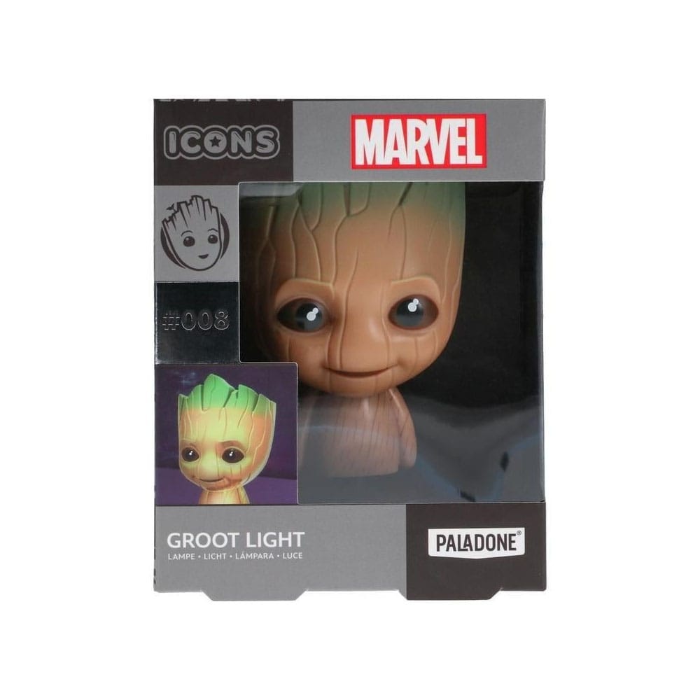 Paladone Lampada Groot Con Suono - Marvel Guardians Of The Galaxy, Luce LED, Ufficiale