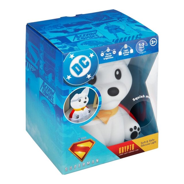 DC Comics Squishy Glo Silicon Light Superman Krypto 17 cm