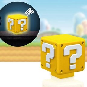 Super Mario Nightlight with Sound Question Block