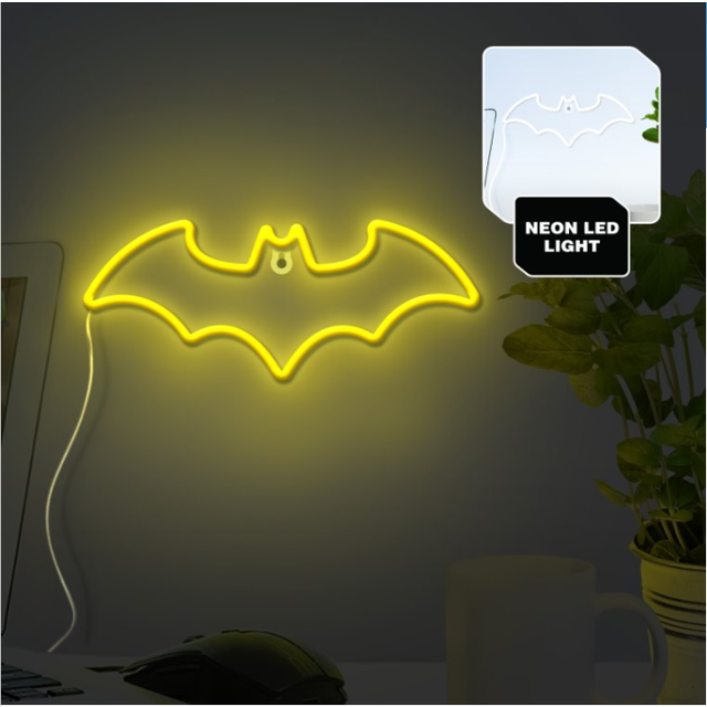 Batman Logo Wall Mountable LED Neon Light