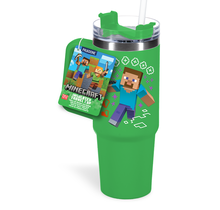Minecraft Steve Travel Mug XL 900ml with straw