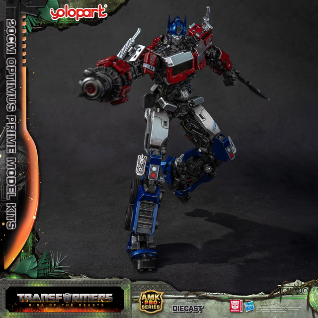Transformers Rise of the Beasts AMK Pro Series Plastic Model Kit Optimus Prime (Oversea Version) 20cm