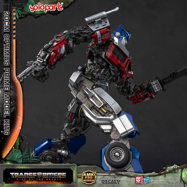 Transformers Rise of the Beasts AMK Pro Series Plastic Model Kit Optimus Prime (Oversea Version) 20cm