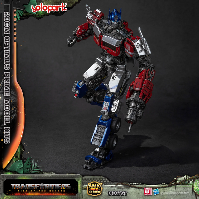 Transformers Rise of the Beasts AMK Pro Series Plastic Model Kit Optimus Prime (Oversea Version) 20cm