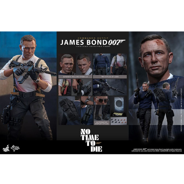 No Time to Die Movie Masterpiece Action Figure 1/6 James Bond (Commando Outfit) 30cm No Time to Die Movie Masterpiece Action Figure 1/6 James Bond (Commando Outfit) 30cm