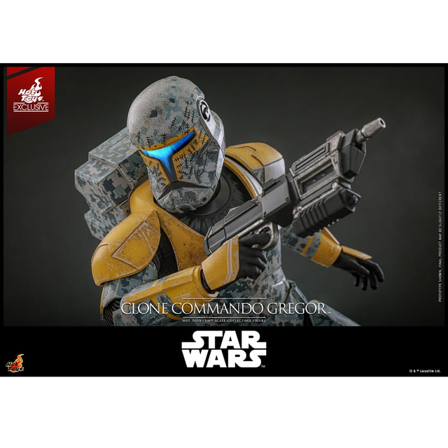 Star Wars The Clone Wars Action Figure 1/6 Clone Commando Gregor Hot Toys Exclusive 30cm