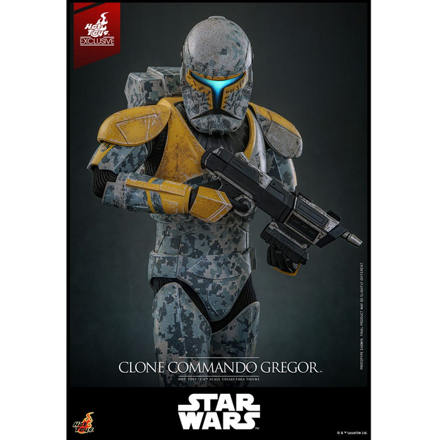Star Wars The Clone Wars Action Figure 1/6 Clone Commando Gregor Hot Toys Exclusive 30cm