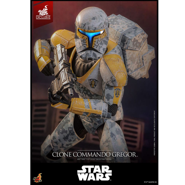 Star Wars The Clone Wars Action Figure 1/6 Clone Commando Gregor Hot Toys Exclusive 30cm
