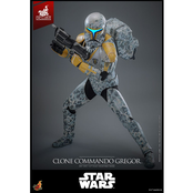 Star Wars The Clone Wars Action Figure 1/6 Clone Commando Gregor Hot Toys Exclusive 30cm
