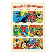 DC Comis Art Print 90th Anniversary Heroes Limited Edition 42 x 30 cm