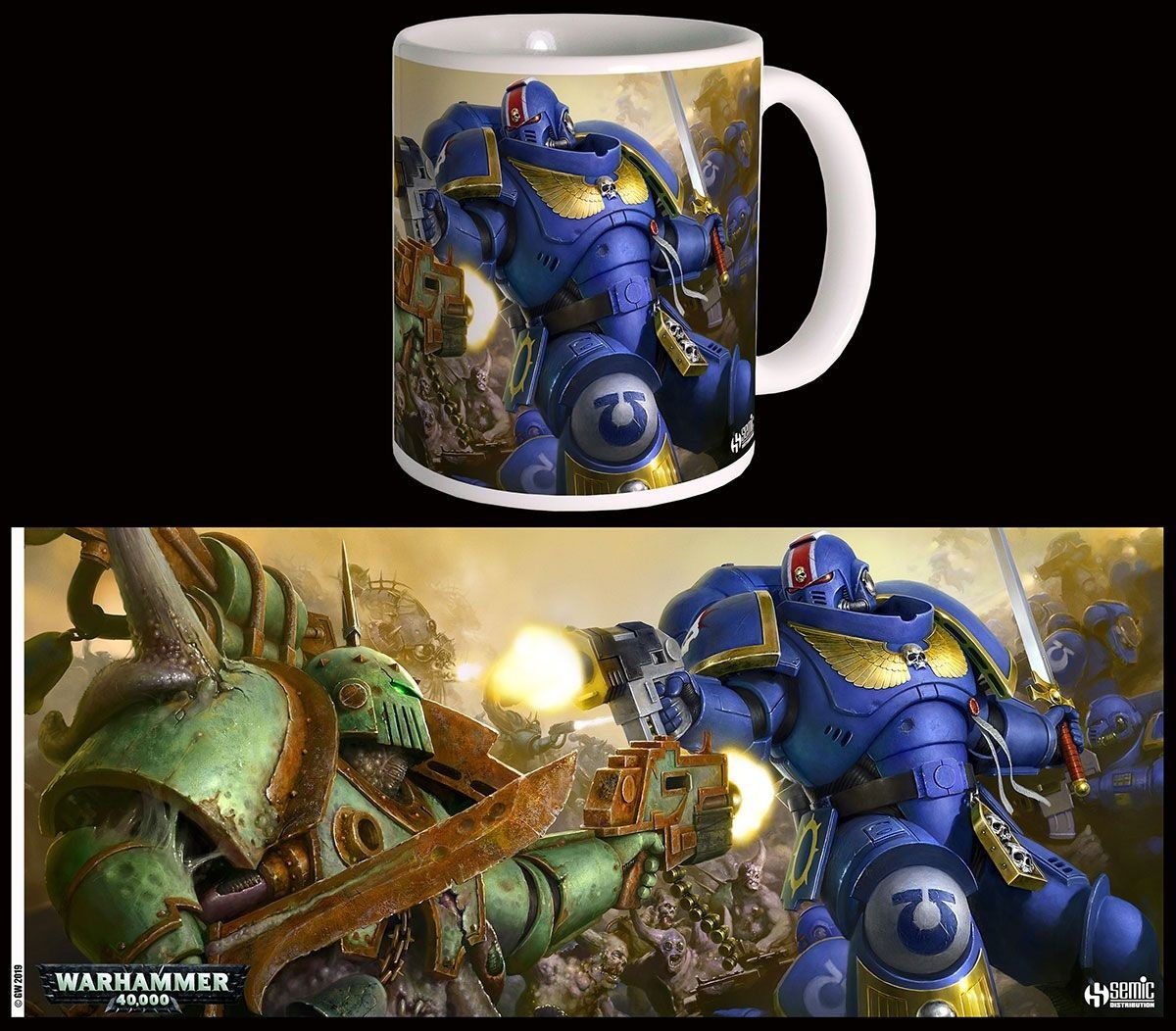 Semic Warhammer 40K Mug Ultramarines VS Nurgle