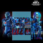 Iron Man Movie Masterpiece 1/6 Iron Man Mark III Stealth Mode Version 2.0 Hot Toys Exclusive Action Figure 33cm Iron Man Movie Masterpiece 1/6 Iron Man Mark III Stealth Mode Version 2.0 Hot Toys Exclusive Action Figure 33cm