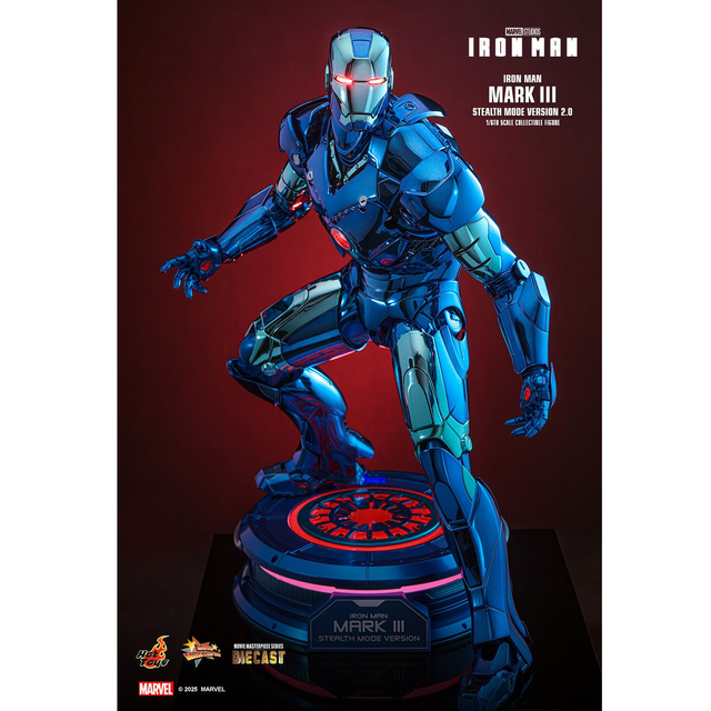 Iron Man Movie Masterpiece 1/6 Iron Man Mark III Stealth Mode Version 2.0 Hot Toys Exclusive Action Figure 33cm Iron Man Movie Masterpiece 1/6 Iron Man Mark III Stealth Mode Version 2.0 Hot Toys Exclusive Action Figure 33cm