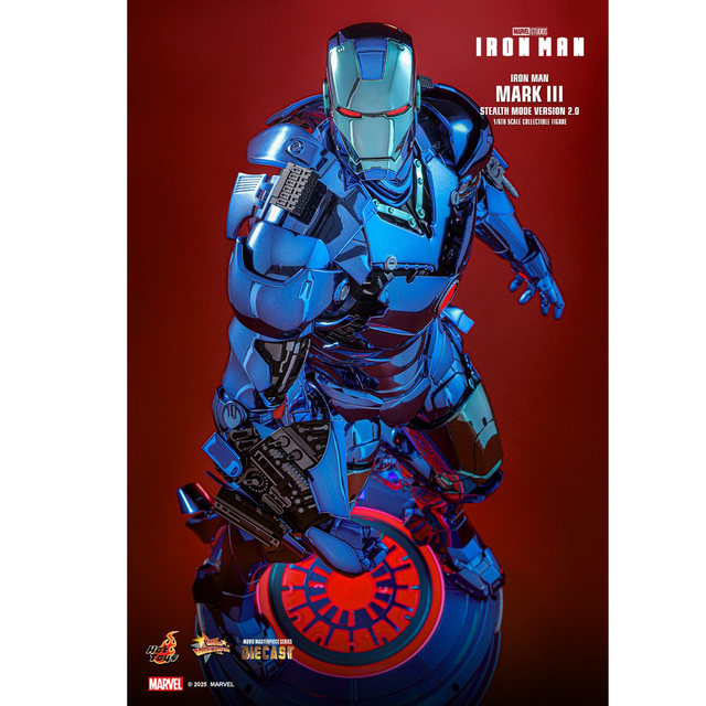 Iron Man Movie Masterpiece 1/6 Iron Man Mark III Stealth Mode Version 2.0 Hot Toys Exclusive Action Figure 33cm Iron Man Movie Masterpiece 1/6 Iron Man Mark III Stealth Mode Version 2.0 Hot Toys Exclusive Action Figure 33cm