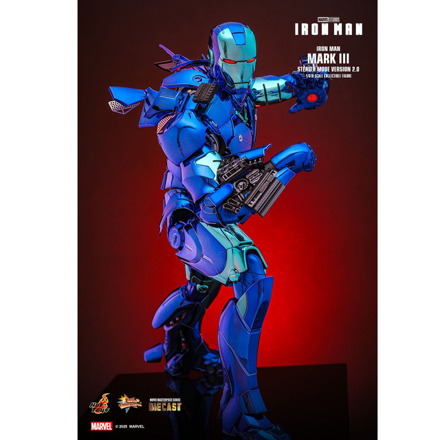 Iron Man Movie Masterpiece 1/6 Iron Man Mark III Stealth Mode Version 2.0 Hot Toys Exclusive Action Figure 33cm Iron Man Movie Masterpiece 1/6 Iron Man Mark III Stealth Mode Version 2.0 Hot Toys Exclusive Action Figure 33cm