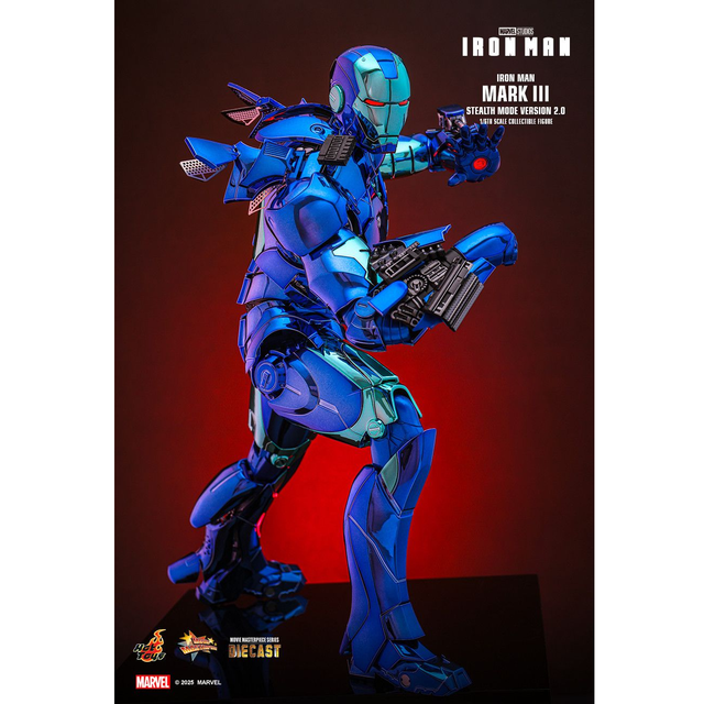 Iron Man Movie Masterpiece 1/6 Iron Man Mark III Stealth Mode Version 2.0 Hot Toys Exclusive Action Figure 33cm Iron Man Movie Masterpiece 1/6 Iron Man Mark III Stealth Mode Version 2.0 Hot Toys Exclusive Action Figure 33cm