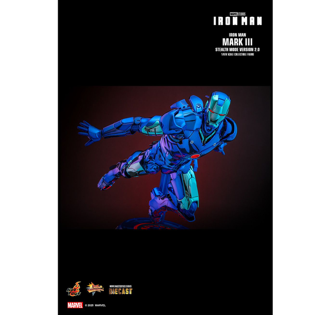 Iron Man Movie Masterpiece 1/6 Iron Man Mark III Stealth Mode Version 2.0 Hot Toys Exclusive Action Figure 33cm Iron Man Movie Masterpiece 1/6 Iron Man Mark III Stealth Mode Version 2.0 Hot Toys Exclusive Action Figure 33cm