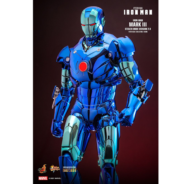 Iron Man Movie Masterpiece 1/6 Iron Man Mark III Stealth Mode Version 2.0 Hot Toys Exclusive Action Figure 33cm Iron Man Movie Masterpiece 1/6 Iron Man Mark III Stealth Mode Version 2.0 Hot Toys Exclusive Action Figure 33cm