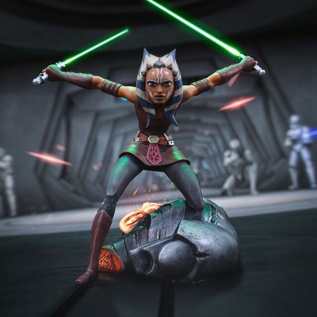 Star Wars The Clone Wars Art Scale Statue 1/10 Ahsoka Tano 19cm Star Wars The Clone Wars Art Scale Statue 1/10 Ahsoka Tano 19cm