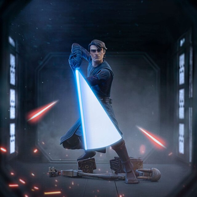 Star Wars The Clone Wars Deluxe Art Scale Statue 1/10 Anakin Skywalker 19cm Star Wars The Clone Wars Deluxe Art Scale Statue 1/10 Anakin Skywalker 19cm