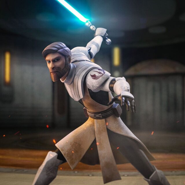 Star Wars The Clone Wars Deluxe Art Scale Statue 1/10 Obi-Wan Kenobi 27cm Star Wars The Clone Wars Deluxe Art Scale Statue 1/10 Obi-Wan Kenobi 27cm