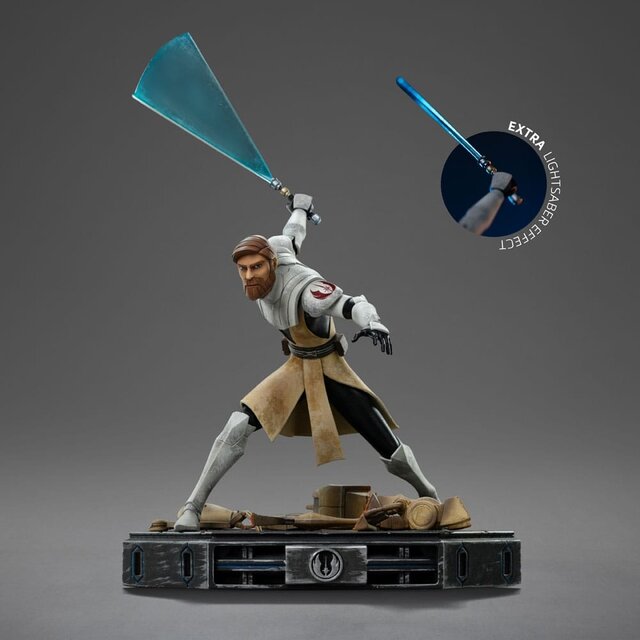 Star Wars The Clone Wars Deluxe Art Scale Statue 1/10 Obi-Wan Kenobi 27cm Star Wars The Clone Wars Deluxe Art Scale Statue 1/10 Obi-Wan Kenobi 27cm