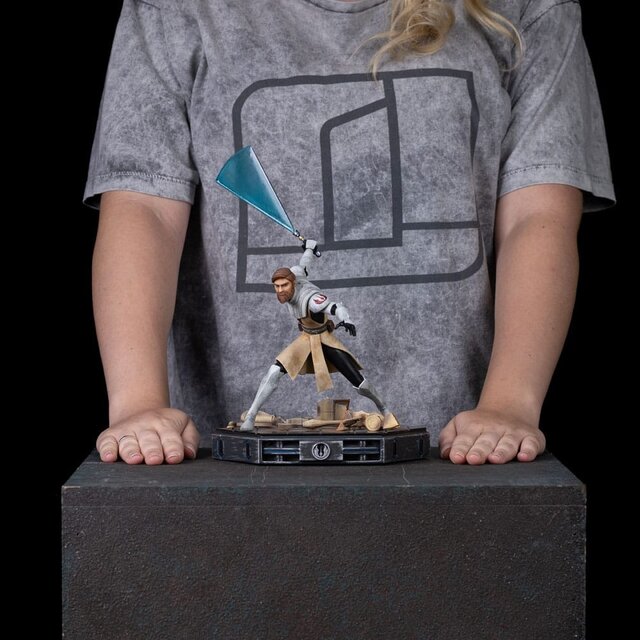 Star Wars The Clone Wars Deluxe Art Scale Statue 1/10 Obi-Wan Kenobi 27cm Star Wars The Clone Wars Deluxe Art Scale Statue 1/10 Obi-Wan Kenobi 27cm