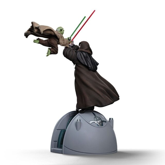 Star Wars Deluxe Art Scale Statue 1/10 Yoda vs Emperor Palpatine 34cm Star Wars Deluxe Art Scale Statue 1/10 Yoda vs Emperor Palpatine 34cm