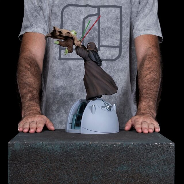 Star Wars Deluxe Art Scale Statue 1/10 Yoda vs Emperor Palpatine 34cm Star Wars Deluxe Art Scale Statue 1/10 Yoda vs Emperor Palpatine 34cm