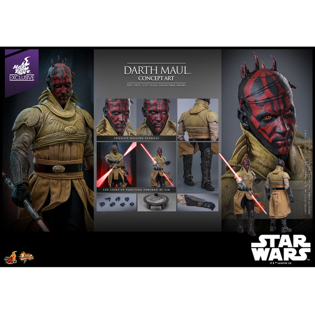 Star Wars Movie Masterpiece 1/6 Darth Maul (Concept Art) Hot Toys Exclusive 35cm Star Wars Movie Masterpiece 1/6 Darth Maul (Concept Art) Hot Toys Exclusive 35cm