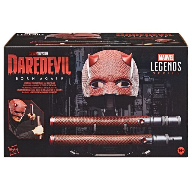 Marvel Legends Daredevil: Born Again Premium Roleplay Mask and Billy Club